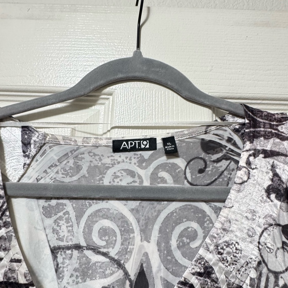 Apt. 9 Monochrome Patterned Midi Dress - Picture 4 of 6